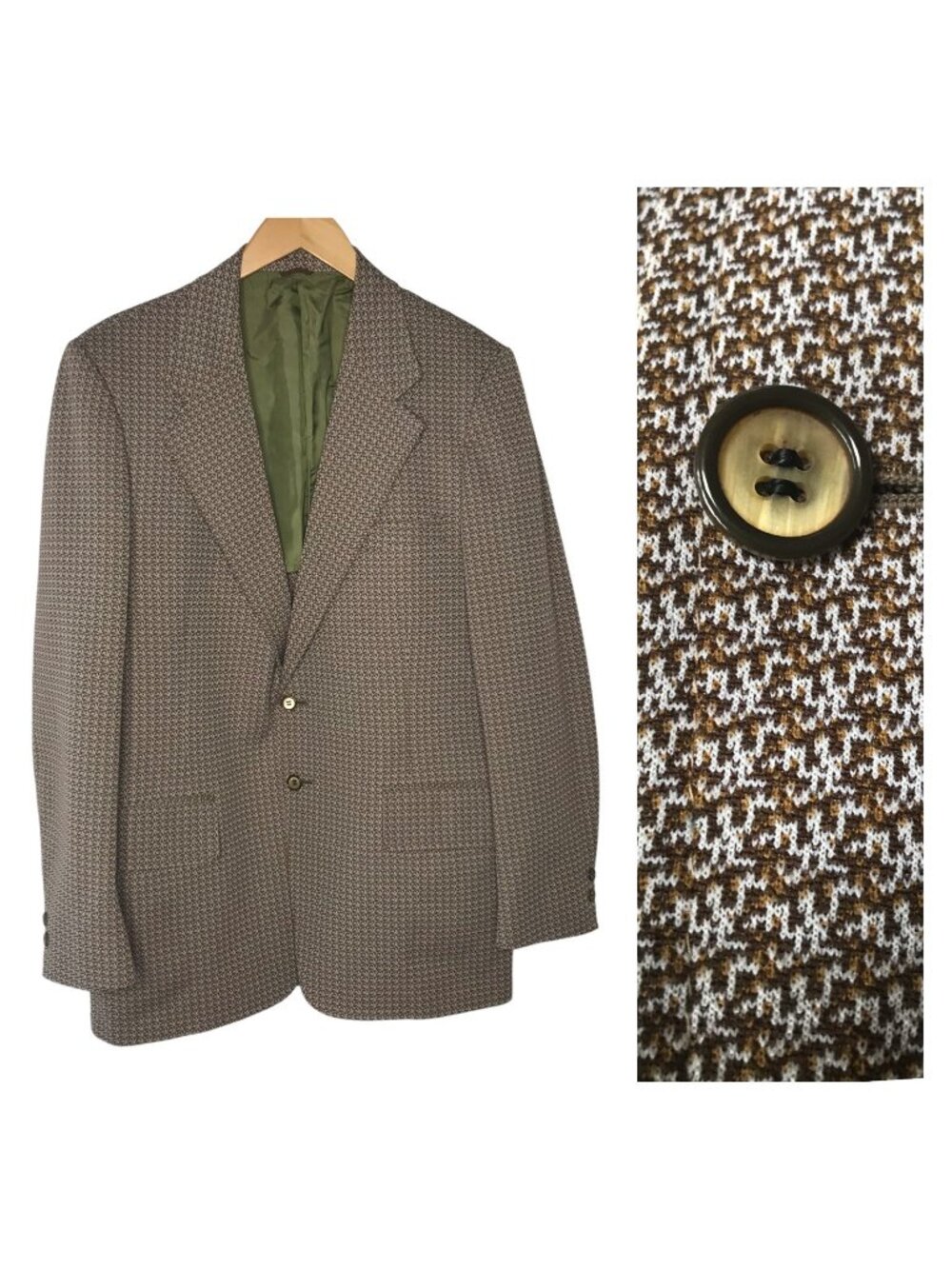 Vintage Workers of America Amalgamated Sport Coat Mens 44 Suit Jacket Blazer 60s